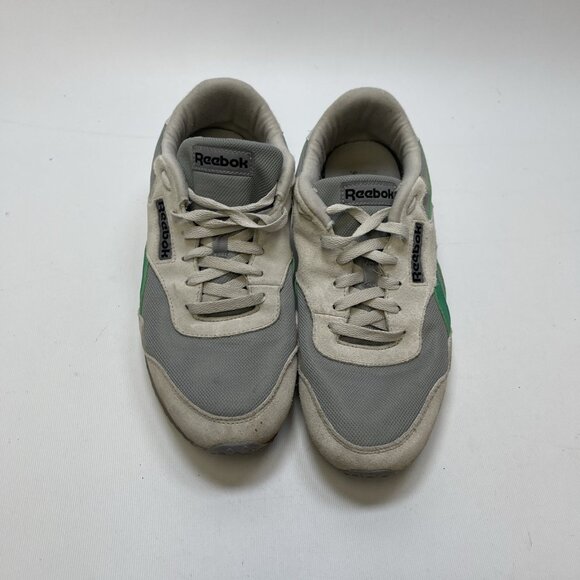 Reebok Classic Nylon Shoes Grey Off-White / Mint Green Men Sz 10 US Retro - Picture 5 of 13